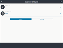 Tablet Screenshot of branchonlinemarketing.com
